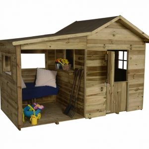 Wooden Playhouse With Storage