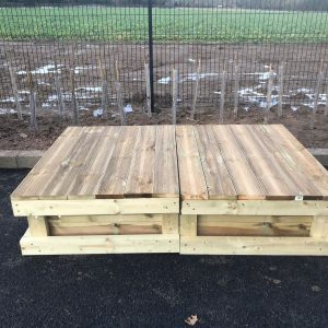 Sandpit With Wooden Cover
