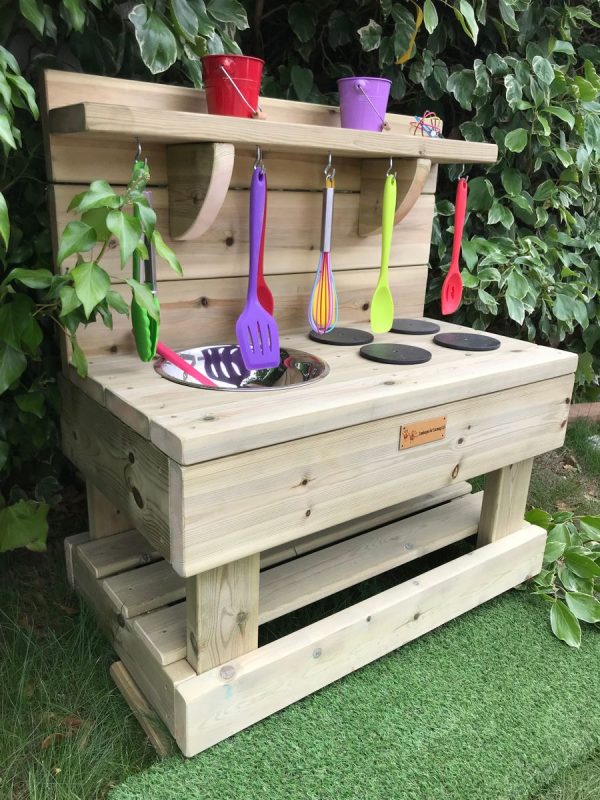 Picture Of A Wooden Mud Kitchen