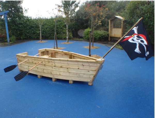 Wooden Pirate Ship For Kids
