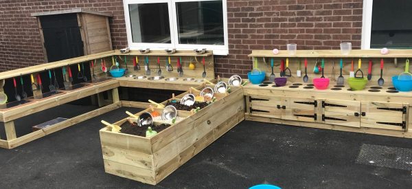 Extra Large Wooden Mud Kitchen