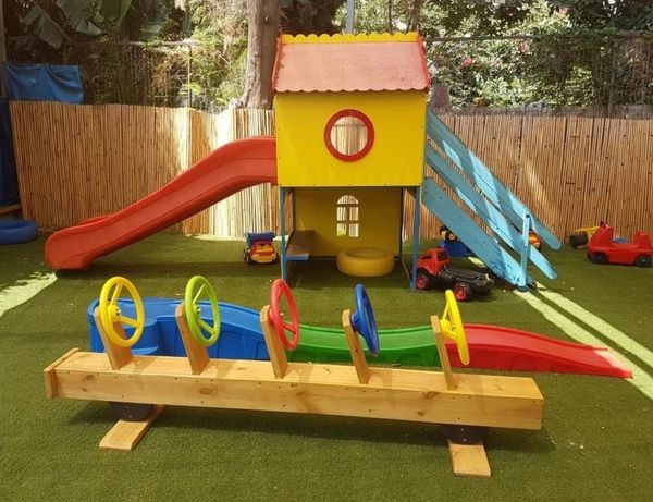 Role Play Line Rider And Wooden Playhouse
