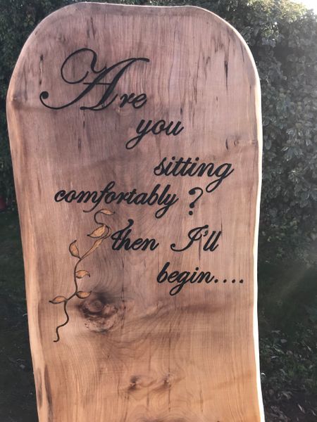 Writing On Wooden Chair