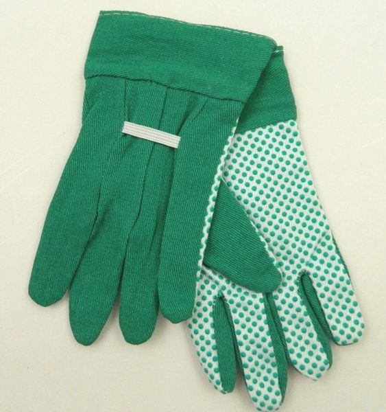 Green Fabric Gloves