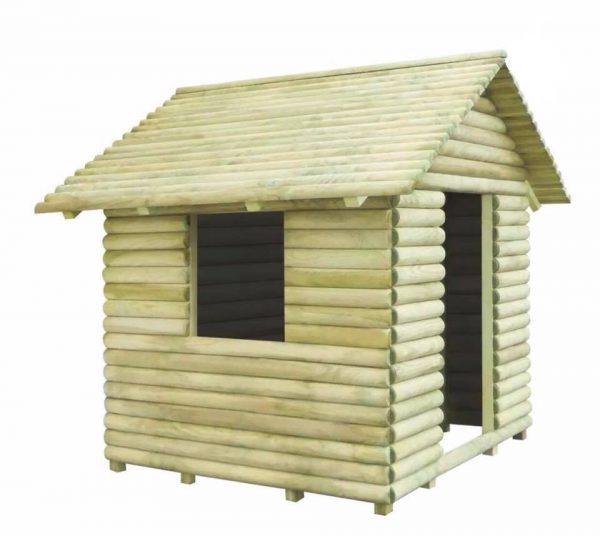 Side View Of Estep Wooden Lodge Playhouse