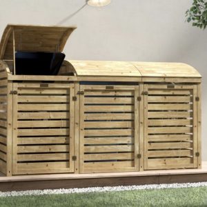 Outdoor Wooden Bin Storage