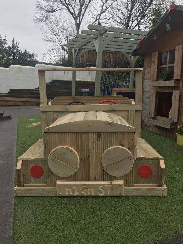 Wooden Car Seating Area
